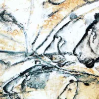 a ancient fresco of wild cats